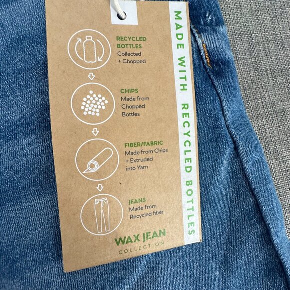 New!! Wax Jeans Mid Rise Ankle Grazer 0/24 Stretchy 73% Cotton Repreve, Spandex - Picture 4 of 15